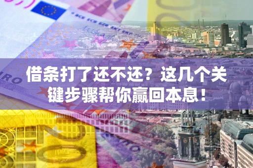 武汉借条打了还不还？这几个关键步骤帮你赢回本息！