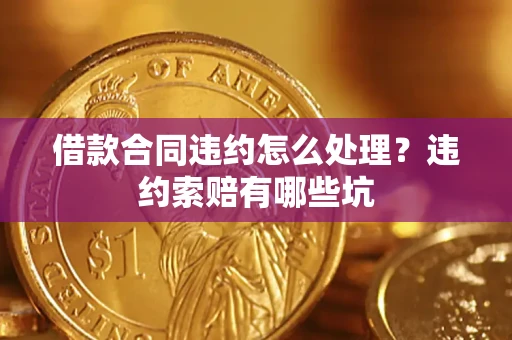 武汉借款合同违约怎么处理？违约索赔有哪些坑