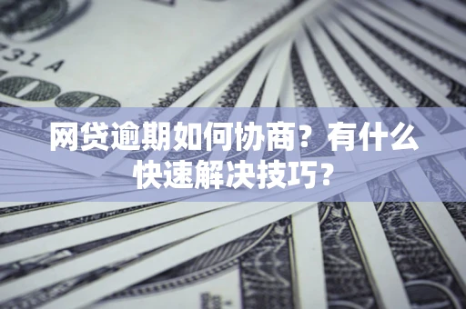 武汉网贷逾期如何协商？有什么快速解决技巧？