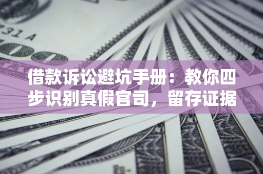 武汉借款诉讼避坑手册：教你四步识别真假官司，留存证据不踩雷