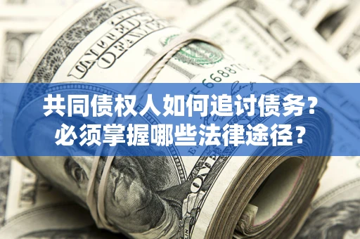 武汉共同债权人如何追讨债务？必须掌握哪些法律途径？