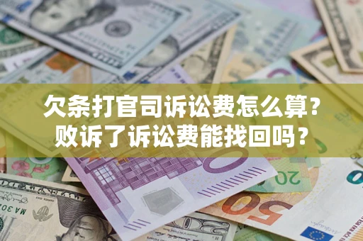 武汉欠条打官司诉讼费怎么算？败诉了诉讼费能找回吗？