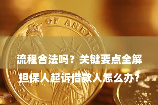 武汉

担保人起诉借款人怎么办？流程合法吗？关键要点全解析