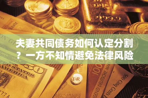 武汉夫妻共同债务如何认定分割？一方不知情避免法律风险必看！